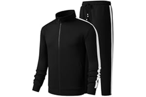 JMIERR Herren Traingsanzug Set Streatwear 2-Teiliger Jogginganzug Full Zip Sportanzug Männer Freizeit Tracksuit S-3XL