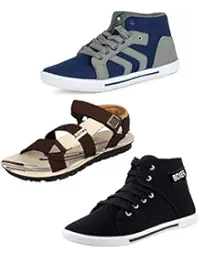 Shoefly Mens Stylish & Trendy Multicolor Combo Canvas Sneakers