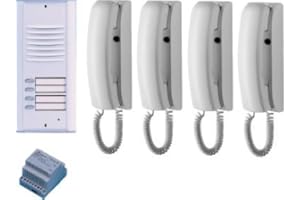 Farfisa 4V citofono a Incasso casa quadrilocale Tradizionale 4+N Cablaggio, 10 W, 240 V