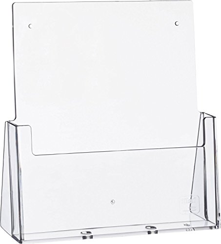 Helit H2352302 - Tischprospekthalter für DIN A4, hoch, glasklar