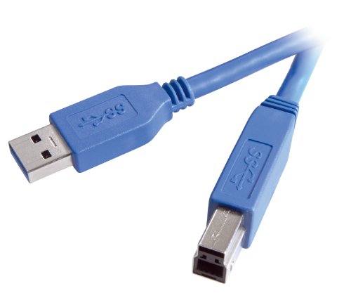 Vivanco zertifiziertes Verbindungskabel USB 3.0 (A-Stecker - B-Stecker, 1,8 m Kabellänge)