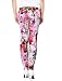 Allegra K Women Elastic Waist Cartoon Graffiti Skinny Leggings Footless Tights