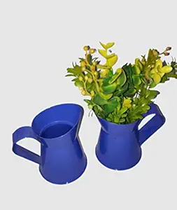 TNZ Creations 2 in 1 Metal Watering Can and Plant Pot Small Size. This Adorable Watering can Help You in The Garden Promote Fun Family time by Engaging Kids with Nature. Pack of 2 Pieces
