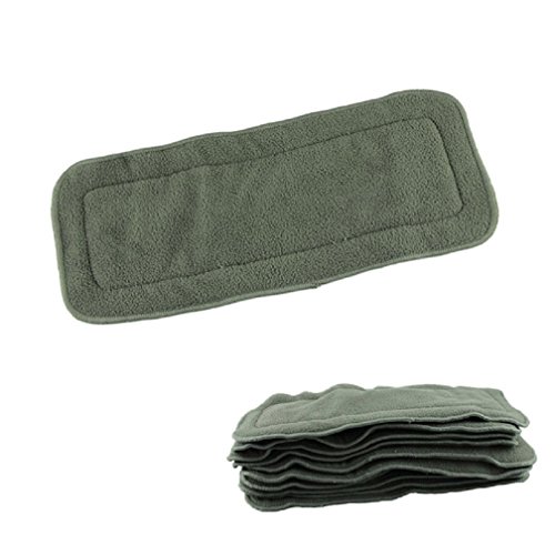 Tonsee® 10pcs 4layers Bamboo Charcoal Inserts Cloth diaper For Baby Diaper washable