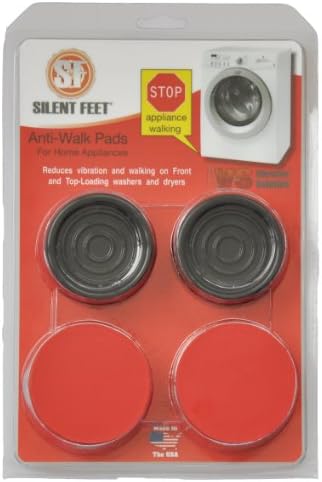 Premium Crimson Red Anti-walk Silent Feet - Anti-Vibration Pads for Washing Machines and Dryers