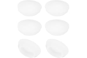 PATIKIL 20mm Diamètre Bouchon de Trou en Silicone, 6 Pcs Bouchon de Meuble Verrouillable à Pression, Capuchon Protection pour 20-22mm Trou pour Cylindre Cloison d'Étanchéité, Translucide