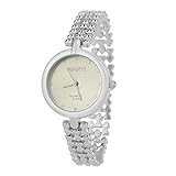 Knowin Damen Uhren Elegant Sport Armbanduhr mit Rotgold, Gold, Silber Legierungarmband Treibsand Strass Zifferblatt Quarzuhr Analog mit Strass Einheitsgröße Gold