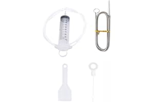 RAROUYI 5 Pezzi Strumento Di Pulizia Per Rimozione Intasamenti Del Foro Di Scarico Del Frigorifero, Kit Di Dragaggio Riutilizzabile Per Frigorifero, Strumento Di Dragaggio Per Uscita Di Scarico Pulito