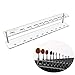 RUIMIO Oval Makeup Brush Holder Makeup Brush Stand Clear Acrylic 10 Lattices for Oval Brush
