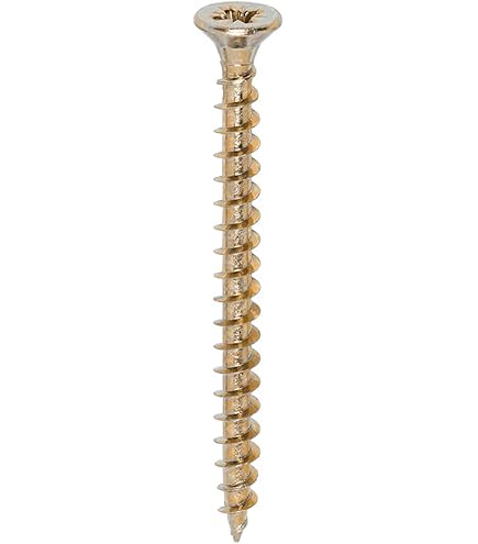 Timco Solo Yellow WOODSCREW POZI COUNTERSUNK SOLOC 10g 12g ~ Packs Of 20, 50, 100, 200 Or 1000 ~ Screws 4, 4.5, 5, 6mm (100, 4.0 X 70mm