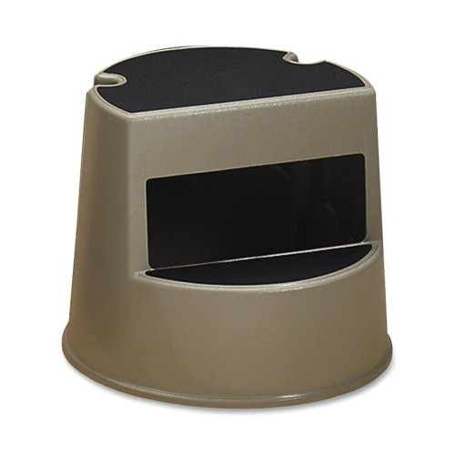 Rubbermaid Commercial Products Step Stool, Supports 300lbs, 16"x16"x13", Beige