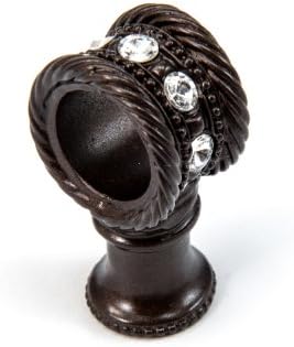 Carpe Diem Hardware 854-12C 3/4-Inch  Cache Bronze Center Brace  with Swarovski Crystals