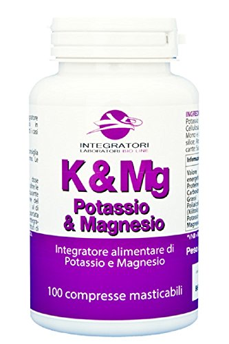 Potassio e Magnesio in compresse masticabili, 100 cpr