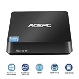 ✎【Super leise und praktisch】Dank lüfterlos und Lüftungsschlitze Design, Der Mini PC hat eine geringe Wärmeentwicklung.Es erledigt alle Arbeiten völlig lautlos und stromsparend. Palm-Größe, können Sie leicht einen Computer mitnehmen auf Ihrer Reise.