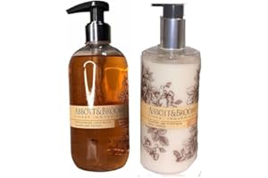 AYASAL Abbott&Broome Aromatische Lindenblüte & würziger Ingwer (Set 3-tlg) mit 300 ml Handlotion 300 ml Handwash (im Spender) + Badewürfel 50g.