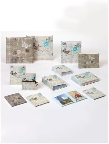 walther design ME-222-C Cosenza laminated art paper memo slip-in album, for 200 photos 4.5 x 6.1 inch (11.5 x 15.5 cm), cream