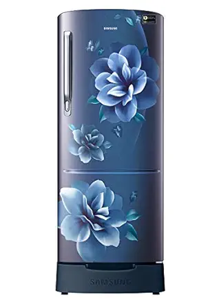 Samsung 192 L 3 Star Inverter Direct Cool Single Door Refrigerator (RR20A182YCU/HL, Camellia Blue, Base stand drawer)