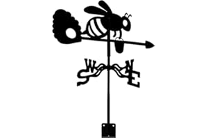 AUDALA Girouette, indicateur de Direction du Vent en Forme d'abeille, girouette de Jardin extérieure adaptée à la Ferme, au Jardin, à la décoration de Toit
