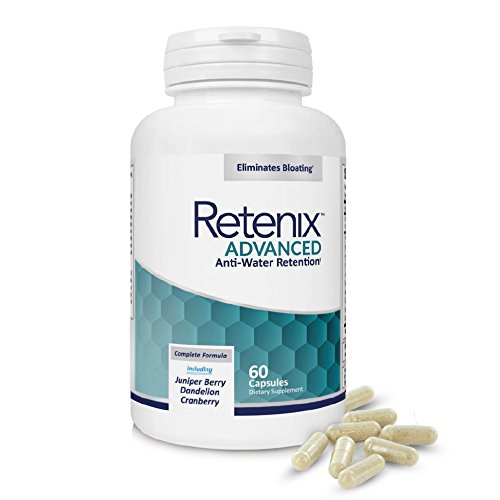 Retenix Advanced | Integratore Per la Ritenzione Idrica | Contro Gambe Gonfie | Diuretico Naturale Ricco di Vitamine | 60 Capsule