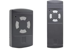 JUMOOZI 40.685MHz Hörmann Handsender mit grauen Tasten - Kompatibel mit HS4, HSM4, HS2, HSM2, HSE2 und HSE4 (1)