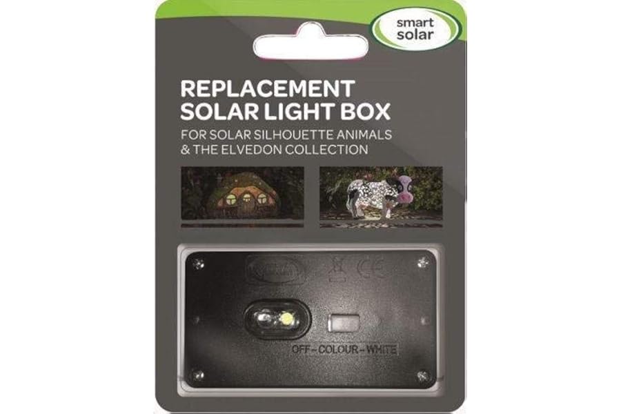 Replacement solar light box for solar silhouette animals