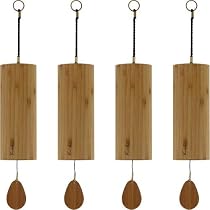 Scacciaspiriti Koshi Aqua - Suono Rilassante In Bambù, Set Con Base In Legno