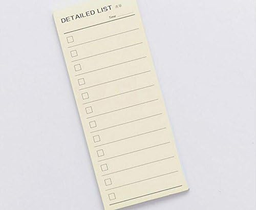 Kawaii Stationery, 1 Pcs Simple Memo Pads Detailed list Decoration Stickers Self-Adhesive Stationery Sticky Notes