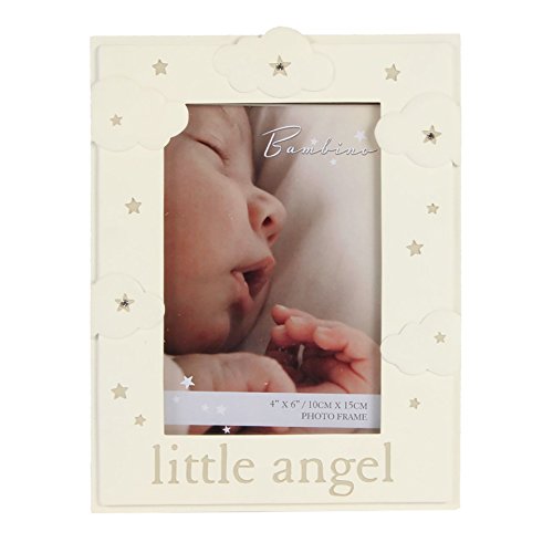 Bambino Resin Cloud Pattern Frame - 4" x 6" Little Angel