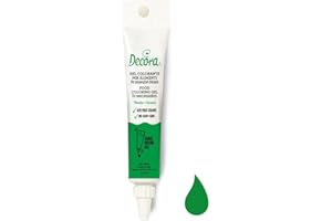 Decora 9600502 Gel Colorante Verde Foglia 14 G, in pratico tubetto, con coloranti Azo Free