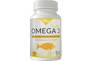 SUPER OMÉGA-3 DE HAUTE QUALITÉ EPAX® • Pêche durable de poissons sauvages certifiée FoS • Forte concentration EPA-DHA • Made in France • Pour 3 MOIS • SuperPhysique Nutrition
