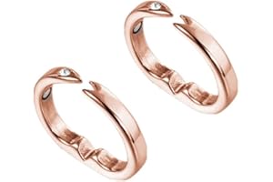 ASOTAGI Anneau magnétique de détox lymphatique, ouverture réglable, perte de poids, bague magnétique pour homme et femme