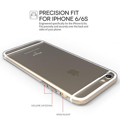 Yousave Accessories iPhone 6 / 6S Case [0.5mm] Ultra Slim & Lightweight Crystal Clear Protective Cover [Precision Fit]