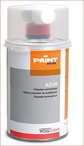 Preisvergleich Produktbild Polyester-Laminierharz Azur, 1kg (971g + 29g)