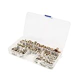 Tipo: Cabeza plana 110Pcs Kit de Tuerca Remachable Cabeza Plana M3 M4 M6 de Acero Al Carbono Galvanizado