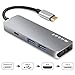 Price comparison product image JUNWER USB C Hub, Type C Adapter with Power Type C Charging Port, 2 USB 3.0 Ports and SD/Micro SD Card Reader for MacBook Pro2015/2016/2017/Google Chromebook and More Type C Devices