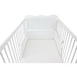 Baby Nestchen Babybett 70×140 Kopfumrandung Nest Kopfschutz Bettnestchen Unifarben Motive - 4
