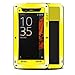 Produktbild Sony Xperia XZ Hülle Case, Eastcoo wasserdicht stoßfest Alloy Aluminum Metal Bumper Gorilla Glass Soft silikon Military Schwer Metall Militär starkes stoßfestes hartes Hülle Tasche cover für Sony Xperia XZ