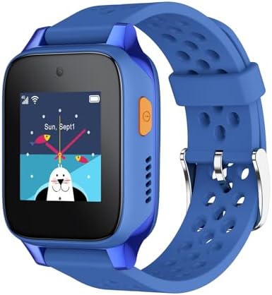 TCL MOVETIME MT46 - Smartwatch per bambini 4G, con Tracking GPS, Pulsante SOS, Fotocamera da 2MP, Fitness Tracking e Temi personalizzati, blu
