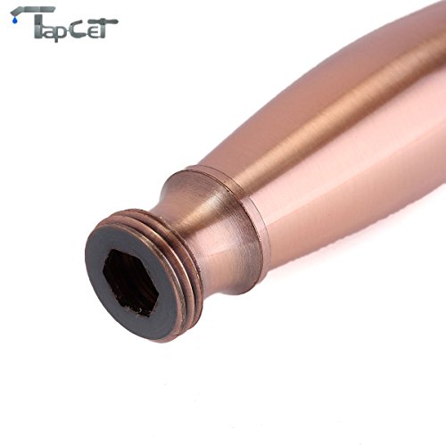 TAPCET Retro Duschbrause Handbrause Duschkopf Kopfbrause Dusche Brausekopf Elegante Dusche Red Bronze - 4