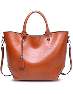 NICOLE&DORIS Elegant Stilvoll Damen Handtaschen Tote Umhängetasche Crossbody Bag Schultertaschen Bucket Bag Henkeltaschen...