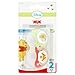 NUK Winnie the Pooh Size 2 Silicone Soother - 2 pack (6-18 months)