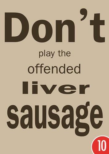 10 postcard Pack: STREET ART of times the modern do BELEIDIGTE LEBERWURST TOM Baker