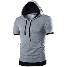 maglietta maniche corte con cappuccio