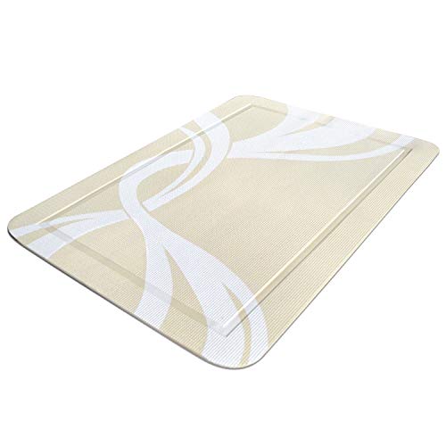 PetFusion Smart Grip Cat Litter Mat - Beige Twist