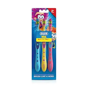 Oral B Kids Toothbrush, Extra Soft (Pack of 3)