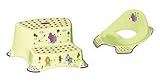 2er Set Z Hippo grün WC Aufsatz + Hocker zweistufig Toilettentrainer