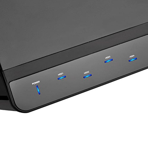 SilverStone SST-TS431S – Mini SAS Externes Festplatten-Gehäuse für 4 x 3,5″ SAS/SATA-HDDs oder SSDs mit integriertem Netzteil und 2 x 60 mm-Lüftern, schwarz - 14