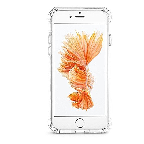 [2 Pack Screen Protector] iPhone 8 Plus / 7 Plus Case, MaxTeck Shock Absorption Transparent Rubber Case [Clear Grip] Slim Flexible TPU Bumper Cover with 2 Screen Protector for Apple iPhone 8 Plus / 7 Plus 5.5