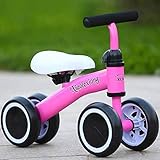 PROTECCIÓN SEGURA: No tiene pedales, ruedas totalmente cerradas para evitar sujetar los pies del bebé.135 grados de dirección limitada para evitar que el lado del bebé se caiga. Nuestra bicicleta de equilibrio no tiene ningún tornillo expuesto que pueda rayar las piernas del bebé.