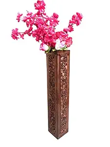 Spanglers Handmade Flower Vase with Beautiful Coconut Shell Chips